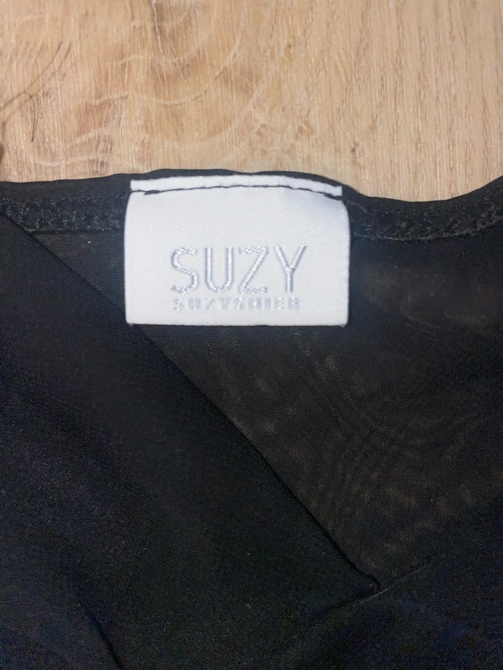 Black Sheer Wrap Tank Top - Picture 2 of 4